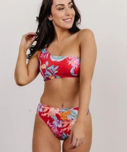BJB Swim Keona Bikini Bottom | Red Floral