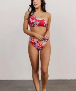BJB Swim Keona Bikini Bottom | Red Floral