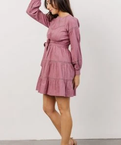IL Keri Long Sleeve Short Dress | Orchid 7 IL Keri Long Sleeve Short Dress | Orchid