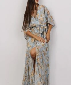 BB Custom Kia Kimono Maxi Dress | Blue Blooms Dresses 21 BB Custom Kia Kimono Maxi Dress | Blue Blooms Dresses
