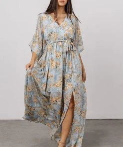 BB Custom Kia Kimono Maxi Dress | Blue Blooms Dresses