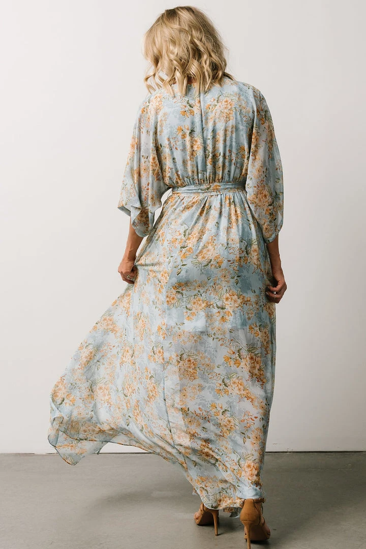 BB Custom Kia Kimono Maxi Dress | Blue Blooms Dresses 10 BB Custom Kia Kimono Maxi Dress | Blue Blooms Dresses