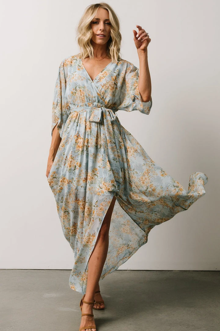 BB Custom Kia Kimono Maxi Dress | Blue Blooms Dresses 7 BB Custom Kia Kimono Maxi Dress | Blue Blooms Dresses