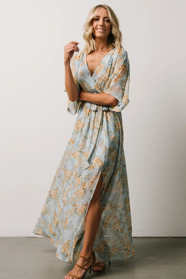 BB Custom Kia Kimono Maxi Dress | Blue Blooms Dresses 6 BB Custom Kia Kimono Maxi Dress | Blue Blooms Dresses