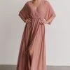 BB Custom Kia Kimono Maxi Dress | Dusty Pink Dresses