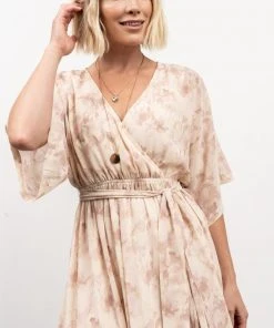 BB Custom Kia Kimono Maxi Dress | Mauve Print Dresses