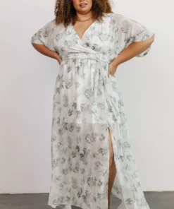 BB Custom Dresses Kia Kimono Maxi Dress | Sage Floral