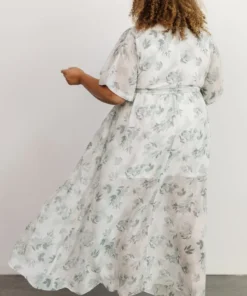BB Custom Dresses Kia Kimono Maxi Dress | Sage Floral