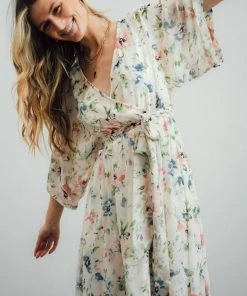 BB Custom Kia Kimono Maxi Dress | Spring Floral Dresses