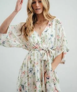 BB Custom Kia Kimono Maxi Dress | Spring Floral Dresses