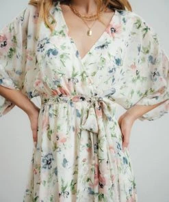 BB Custom Kia Kimono Maxi Dress | Spring Floral Dresses
