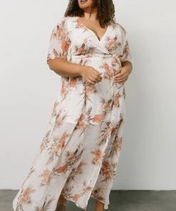 BB Custom Kia Kimono Maxi Dress | Sunset Floral
