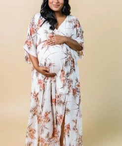 BB Custom Kia Kimono Maxi Dress | Sunset Floral