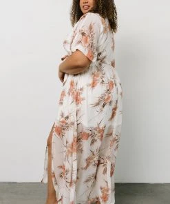 BB Custom Kia Kimono Maxi Dress | Sunset Floral