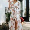 BB Custom Kia Kimono Maxi Dress | Sunset Floral