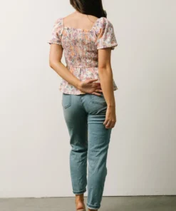 HAY Kiplyn Smocked Top | Multi Print 8 HAY Kiplyn Smocked Top | Multi Print