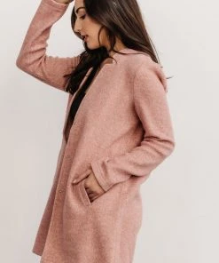 BS Tops Knoll Notch Jacket | Vintage Rose