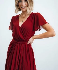 Dresses Kristina Maxi Dress | Burgundy