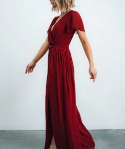 Dresses Kristina Maxi Dress | Burgundy
