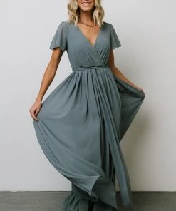 Dresses Kristina Maxi Dress | Dusty Blue