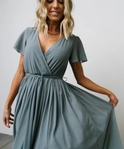 Dresses Kristina Maxi Dress | Dusty Blue