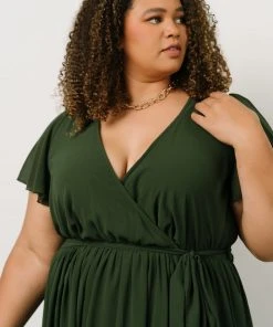 Kristina Maxi Dress | Green Dresses