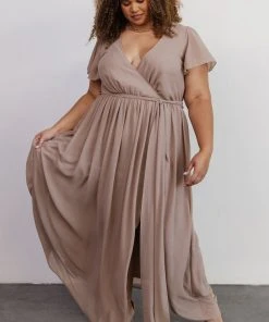 Kristina Maxi Dress | Taupe