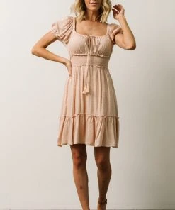 IL Dresses Labelle Swiss Dot Mini Dress | Blush