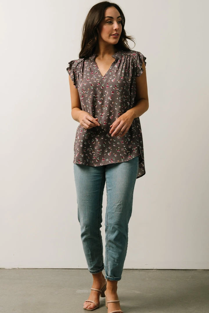 KA Lars Top | Mauve Multi Floral Boho 8 KA Lars Top | Mauve Multi Floral Boho