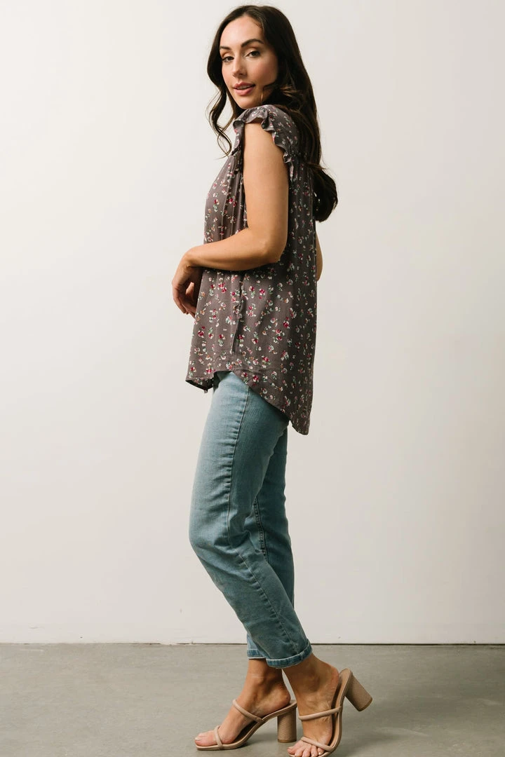 KA Lars Top | Mauve Multi Floral Boho 7 KA Lars Top | Mauve Multi Floral Boho