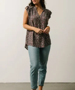 KA Lars Top | Mauve Multi Floral Boho