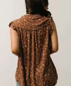 KA Lars Top | Mocha Multi Floral 10 KA Lars Top | Mocha Multi Floral