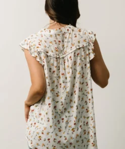 KA Lars Top | White Multi Floral Tops 10 KA Lars Top | White Multi Floral Tops
