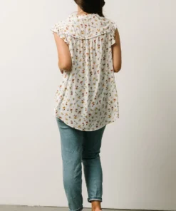 KA Lars Top | White Multi Floral Tops 11 KA Lars Top | White Multi Floral Tops