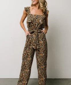 HAY Boho Lauretta Jumpsuit | Orange Floral