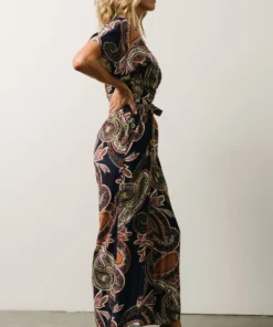Baltic Born Boho Lazuli Jumpsuit | Navy Paisley Print