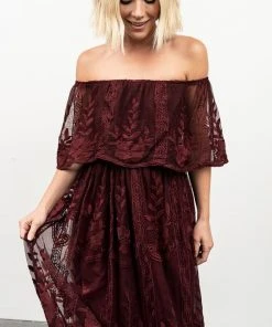 BB Custom Leon Off Shoulder Maxi Dress | Mulberry Dresses