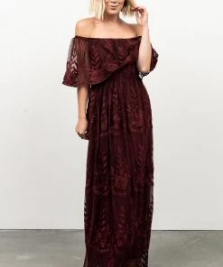 BB Custom Leon Off Shoulder Maxi Dress | Mulberry Dresses