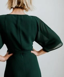 Soi Lilly Wrap Maxi Dress | Dark Green