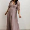 Soi Lilly Wrap Maxi Dress | Dusty Lilac