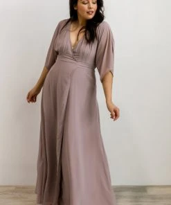 Soi Lilly Wrap Maxi Dress | Dusty Lilac