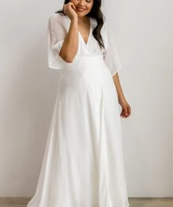 Soi Lilly Wrap Maxi Dress | Off White Dresses