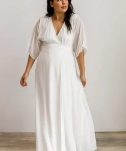 Soi Lilly Wrap Maxi Dress | Off White Dresses