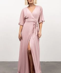 Soi Lilly Wrap Maxi Dress | Pink