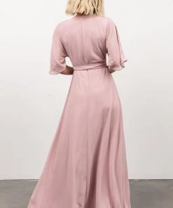 Soi Lilly Wrap Maxi Dress | Pink