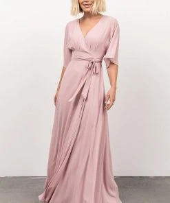 Soi Lilly Wrap Maxi Dress | Pink