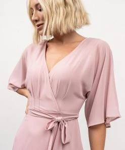 Soi Lilly Wrap Maxi Dress | Pink