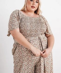 HAY Lindie Smocked Jumpsuit | Multi Floral