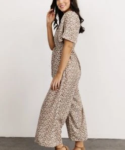 HAY Lindie Smocked Jumpsuit | Multi Floral