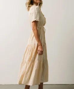 IL Lucy Button Front Midi Dress | Vintage Cream Midi Dresses 11 IL Lucy Button Front Midi Dress | Vintage Cream Midi Dresses